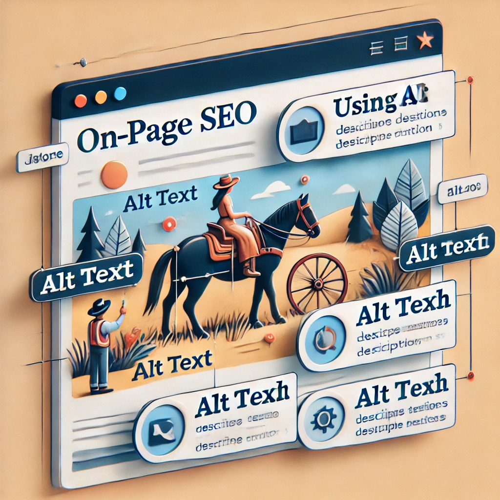 "Graphic showcasing high-quality content with text, images, and videos for advance on-page SEO success."